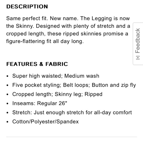 Express Cropped Skinny Super High Rise Jeans Size 2R - Picture 8 of 10